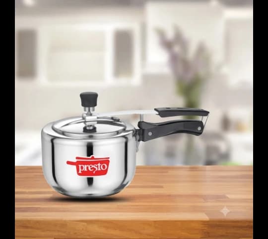 Presto Presto Stainless Steel Classic Inner Lid Pressure Cooker 1.5L – Induction Compatible Cooker home & kitchen — thumbnail 2 of 2