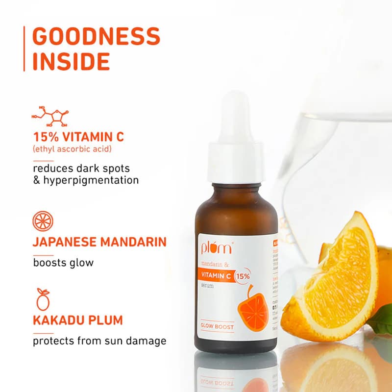 Plum Plum Mandarin & Vitamin C Brightening Face Serum 30ml daily essentials & lifestyle — thumbnail 4 of 8