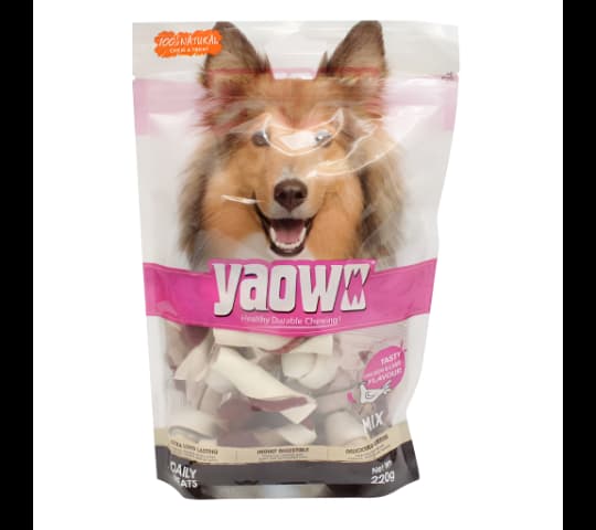 Yaowe Bone Chicken & Liver Flavor Mix Dog Chew Treat 220gm