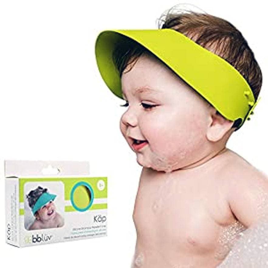 BBluv Silicone Shampoo Repellent Cap B0109 | Baby Shower Cap for No Tears Bath Time