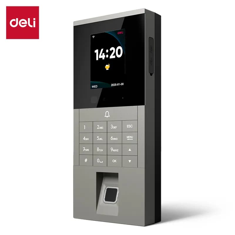 Deli ES602 Fingerprint & Face Access Control Machine with WiFi, LAN & Card Authentication