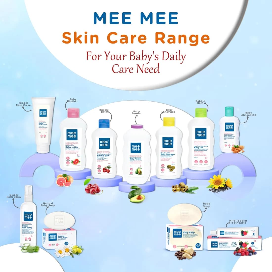 Mee Mee Mee Mee Body Wash 400ml – Cherry & Fruit Extracts, Tear-Free Mild Bubble Bath daily essentials & lifestyle — thumbnail 2 of 7