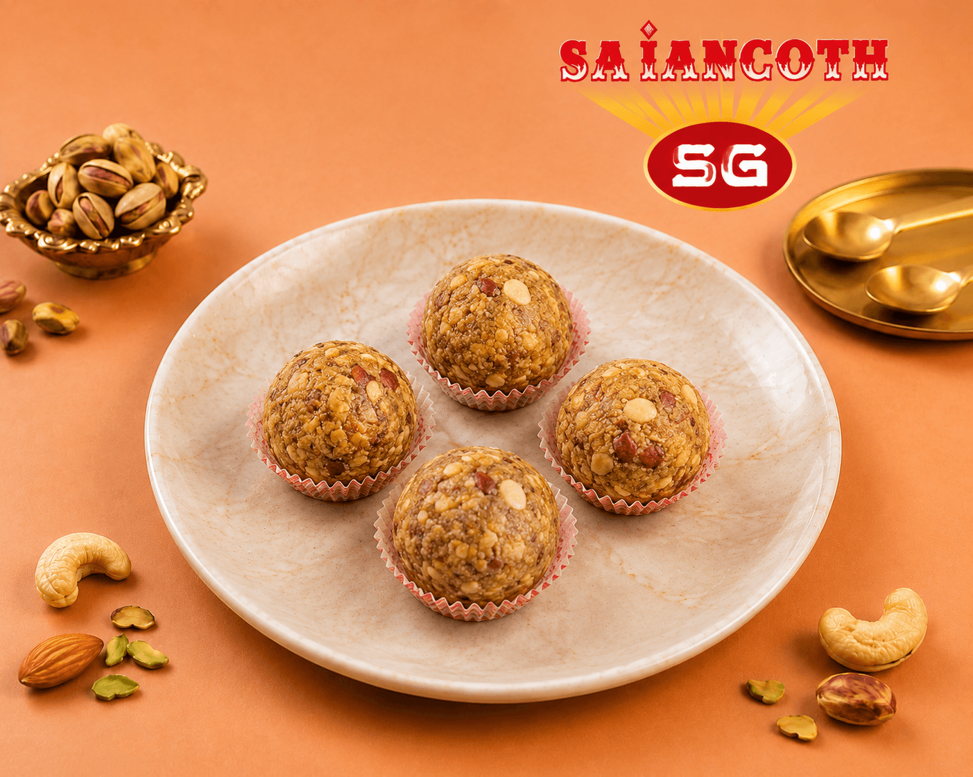 Sajan Goth Premium Traditional Laddu with Nuts & Seeds – Authentic Indian Sweet daily essentials & lifestyle — thumbnail 2 of 2