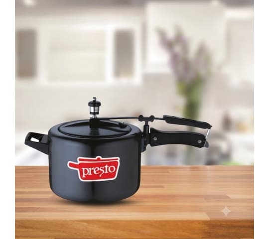 Presto Hard Anodized Classic Pressure Cooker 5 Litre | Gas Compatible