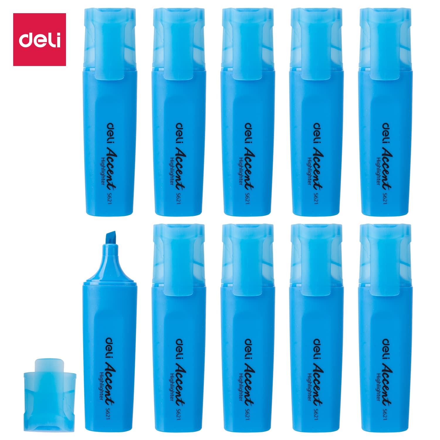 Deli Deli ES621 Highlighter Pen – Bright Fluorescent Marker for Office, School & Study stationary, toys & sports — thumbnail 4 of 4