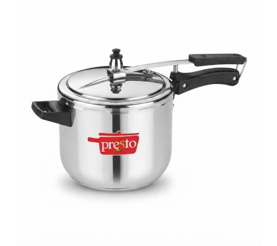 Presto Triply Stainless Steel Classic Inner Lid Pressure Cooker 5 Litre | Induction Base | 5L SS Cooker