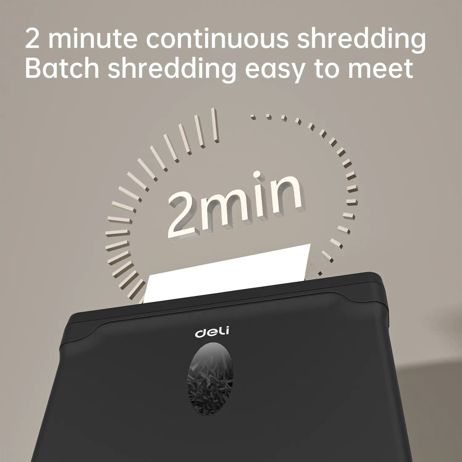 DELI Deli ET014 P4 Small Paper Shredder electronics — thumbnail 4 of 4