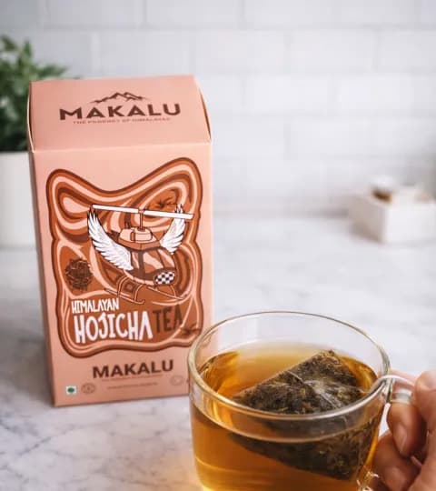Makalu Himalayan Hojicha Tea – Premium Roasted Himalayan Green Tea