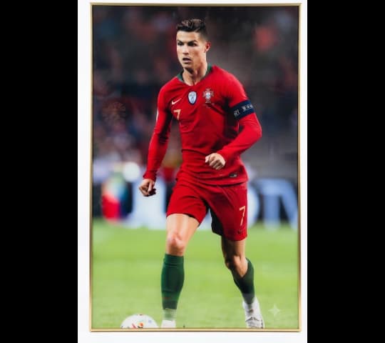 Cristiano Ronaldo Portugal National Team Framed Action Portrait