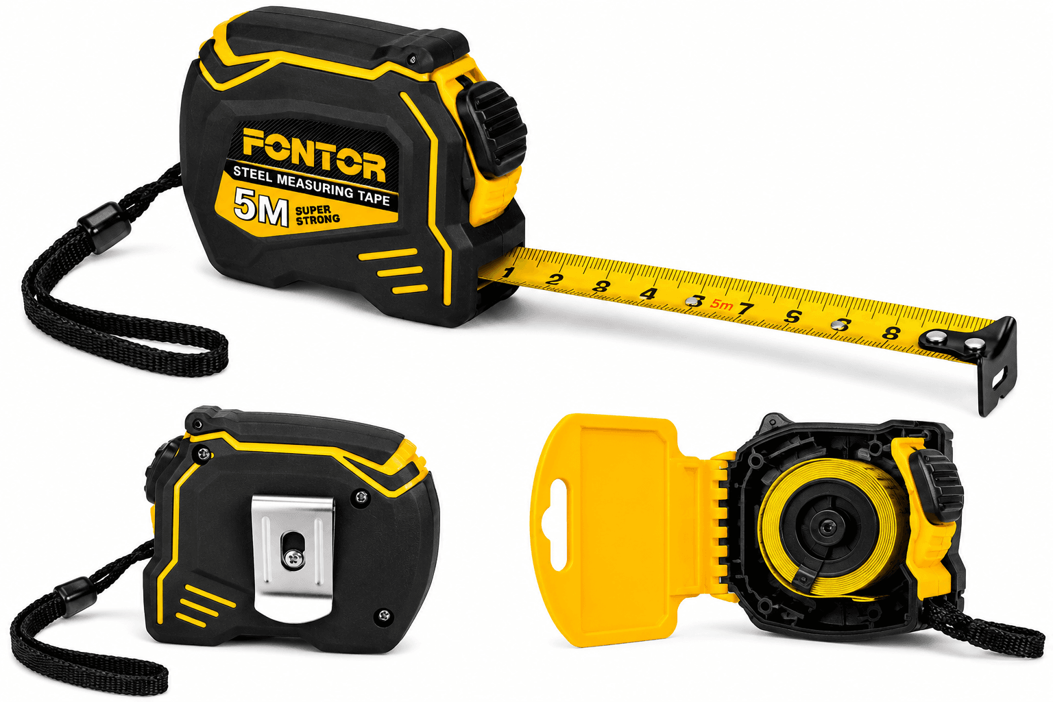 Fontor Fontor Measuring Tape 3M x 19MM 180728 – Durable Steel Measuring Tape for Accurate Home & Professional Use hardware… — thumbnail 2 of 2