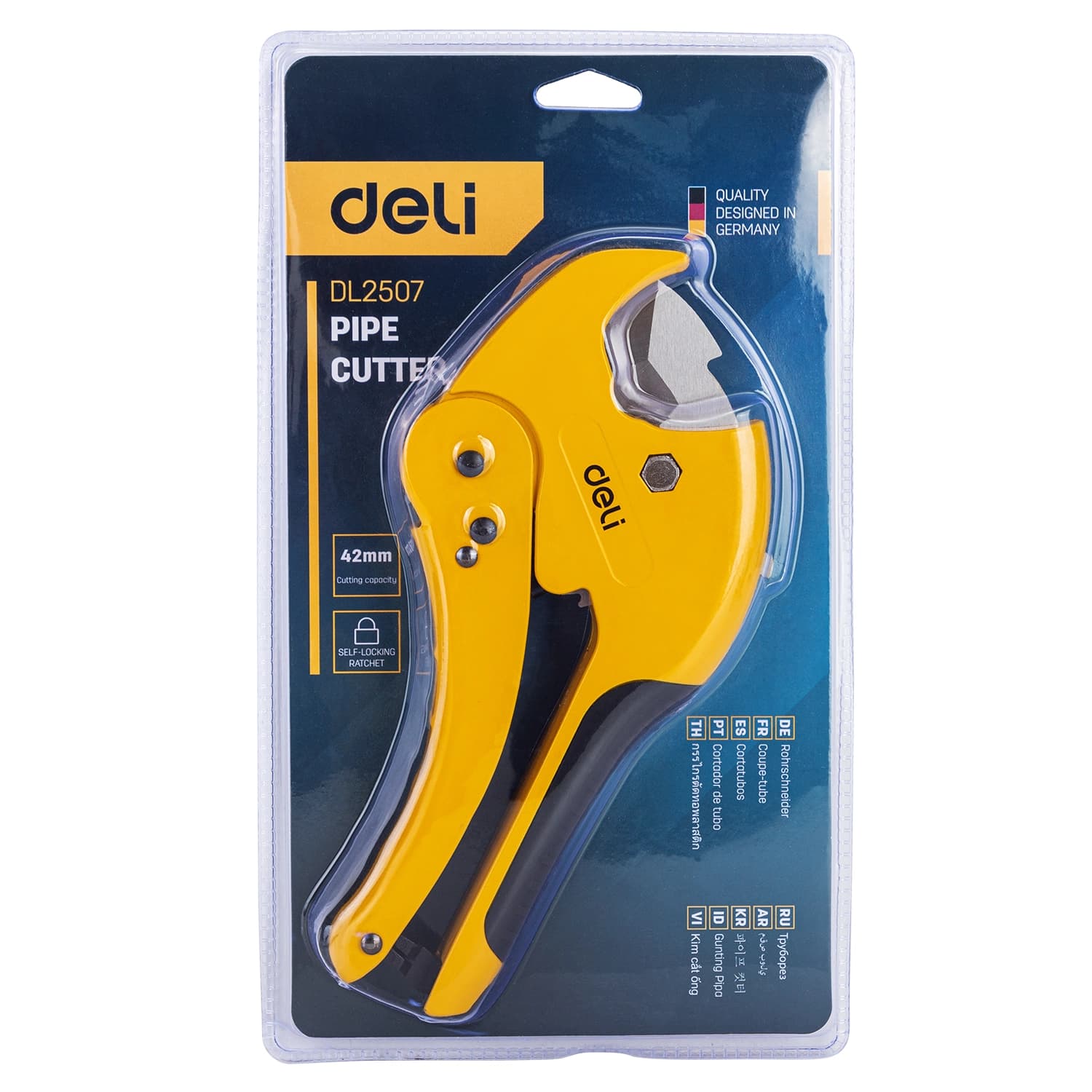 Deli Tools Deli EDL2507 Pipe Cutter | Heavy-Duty PVC & Plastic Pipe Cutting Tool hardware & machinery — thumbnail 4 of 4