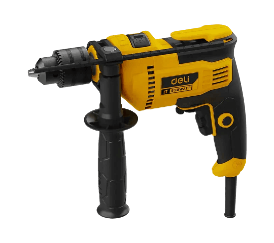 Deli EDL-CZ13-E5 Impact Drill 13mm Heavy-Duty Electric Hammer Drill for Concrete, Wood & Metal