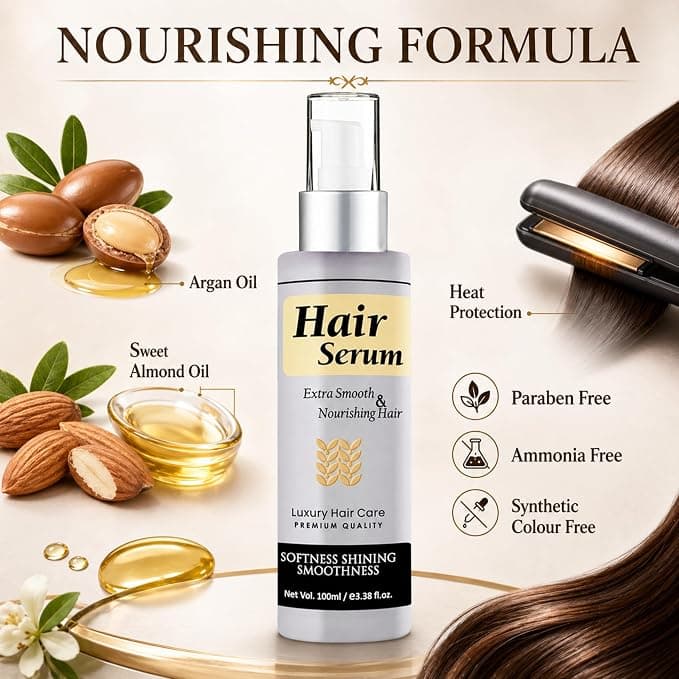 No Brand KS Keratin Smooth Hair Serum 100ml – Frizz Control, Shine & Heat Protection daily essentials & lifestyle — thumbnail 9 of 9