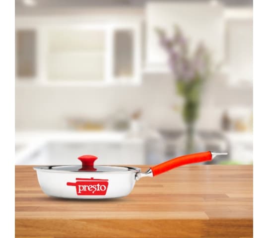 Presto Presto Triply Stainless Steel Fry Pan 24cm | Induction Base Cookware home & kitchen — thumbnail 2 of 2