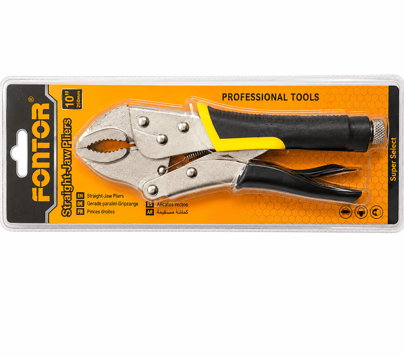 Fontor Locking Pliers 10 Inch HSJP0210 Heavy Duty Jaw Grip Tool