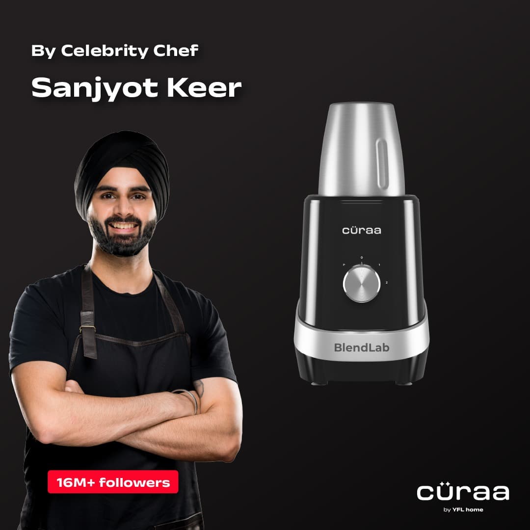 curra Curaa Blendlab Mixer Grinder for Kitchen – 3 Jars, Black electronics — thumbnail 10 of 10