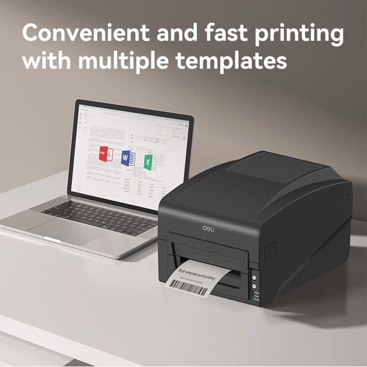 DELI Deli ES351 4 Inch Thermal Transfer Printer electronics — thumbnail 3 of 3