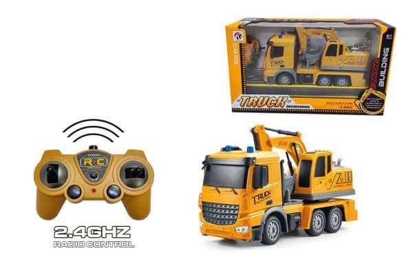 HappyHours RC JCB Construction Excavator Toy