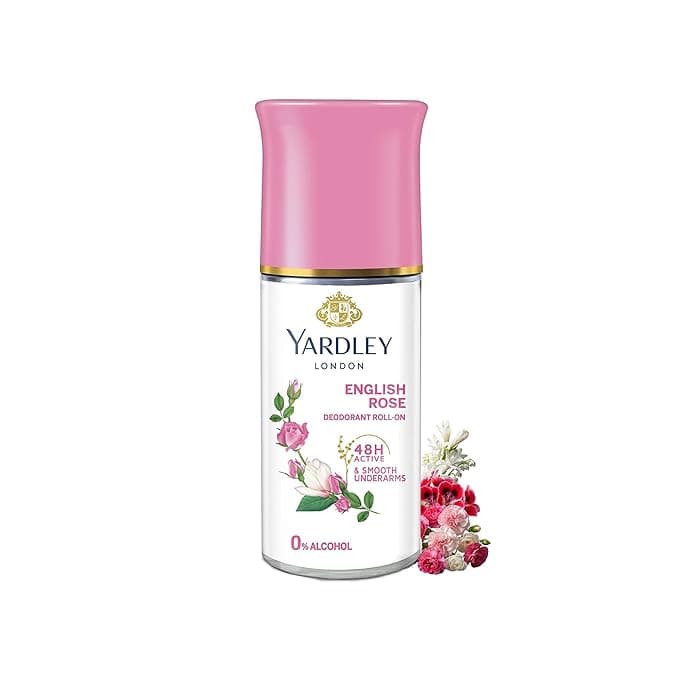 Yardley London Rose Eau de Toilette 50ml – Elegant Floral Perfume for Women | Long Lasting Fragrance