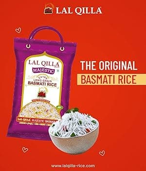 Lal Qilla Lal Qilla Majestic Steamed Basmati Rice – 5kg | Premium Long Grain Rice daily essentials & lifestyle — thumbnail 3 of 8