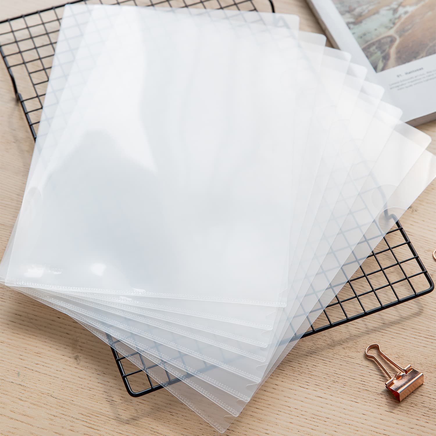 Deli Deli EF00112 Report File | A4 Plastic Document File Folder with Clip stationary, toys & sports — thumbnail 3 of 5
