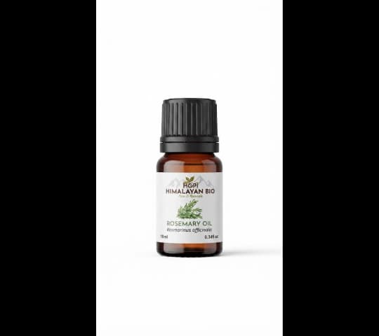 Himalayan Bio Rosemary Essential Oil 10ml for Hair, Scalp & Aromatherapy