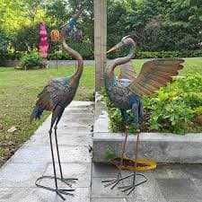 Senwell Senwell Couple Heron Decorative Statue Set of 2 #066 home decor — thumbnail 2 of 2