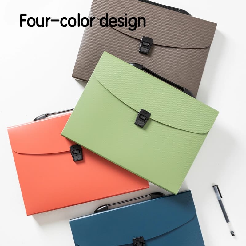 Deli Deli E5557 Office Expanding File | A4 Document Organizer with Multiple Pockets stationary, toys & sports — thumbnail 2 of 5