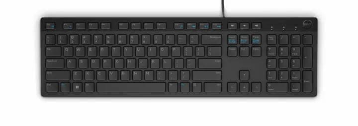 Dell KB216 Wired Multimedia Keyboard - Matte Black, New