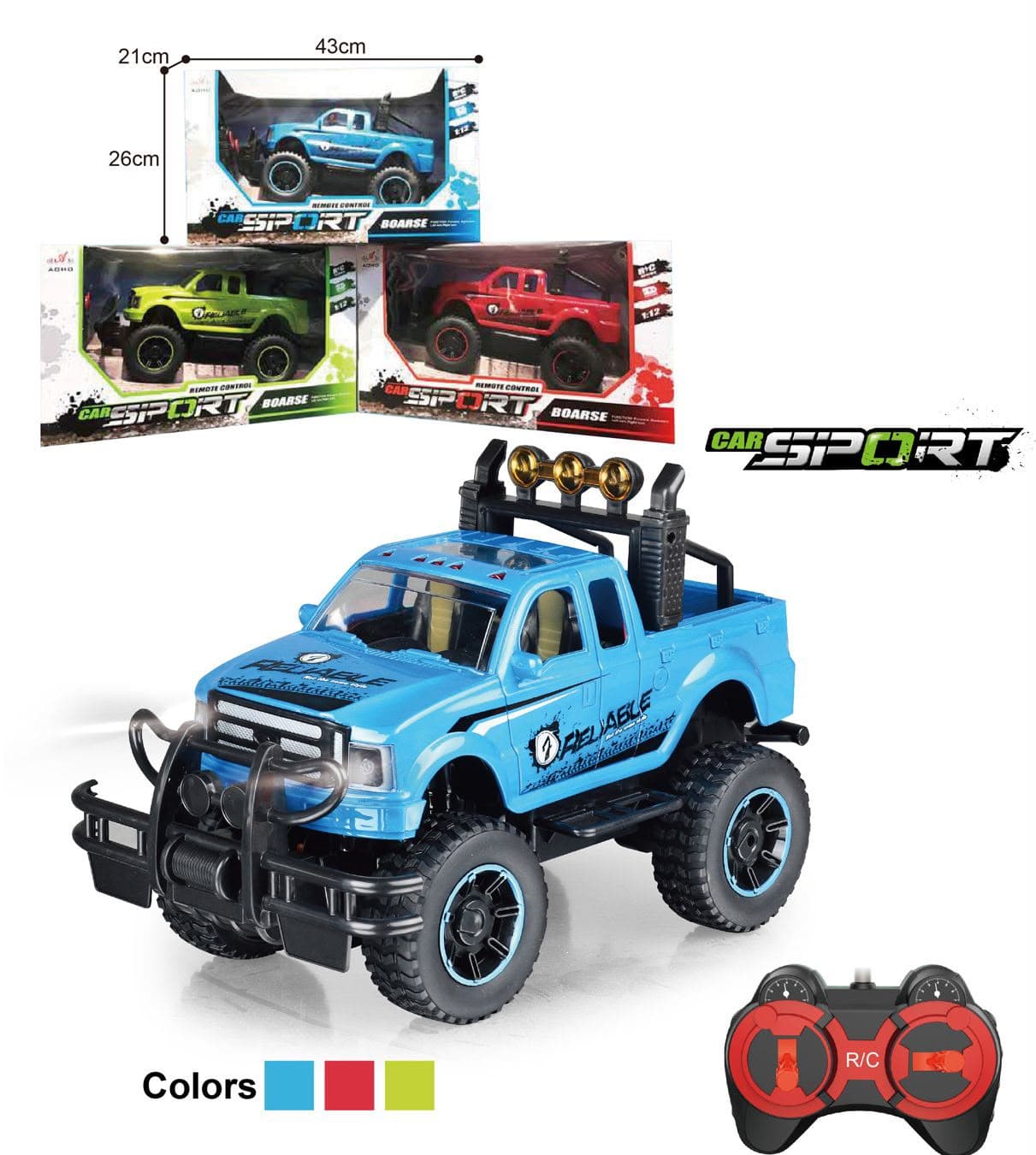 HappyHours RC Sport Rock Crawler – Off-Road Remote Control Climbing Truck