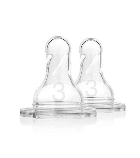 Dr. Brown's Level 3 Silicone Narrow Nipple 2 Pcs for 6-9 Months – 332-INTL