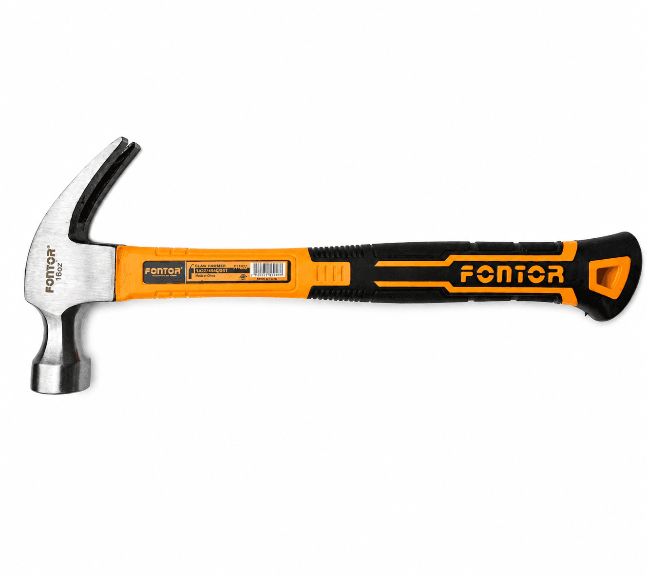 Fontor Steel Hammer 500G Heavy Duty Forged Steel Claw Hammer for Construction, Carpentry & Home Repair