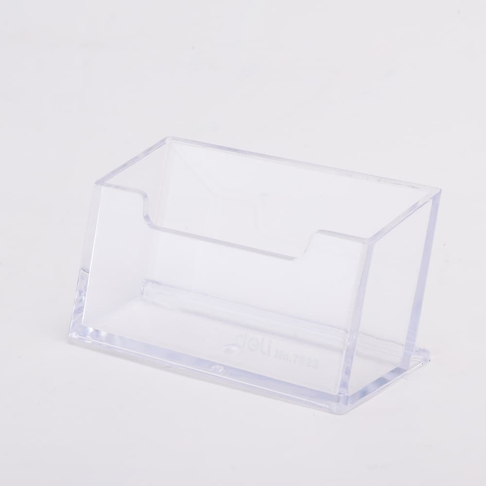 Deli Deli E7623 Transparent Business Card Holder for Office Desk & Reception stationary, toys & sports — thumbnail 8 of 8