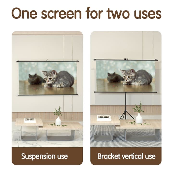 DELI Deli ​​ES902 84 Inch Bracket Projector Screen electronics — thumbnail 2 of 3