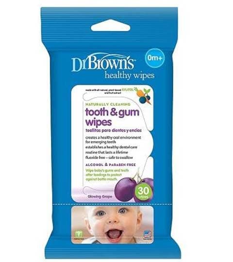 Dr. Brown's Tooth & Gum Wipes - 30 Pcs, HG001-P2