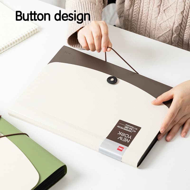 Deli Deli E5558 Office Expanding File | A4 Accordion Document Organizer stationary, toys & sports — thumbnail 4 of 5