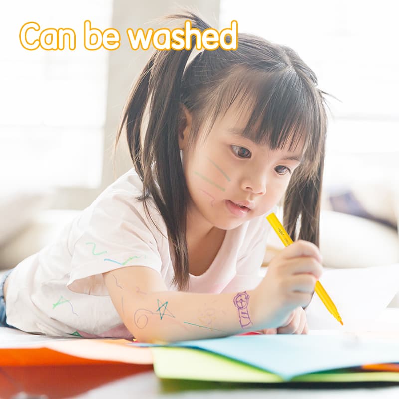 Deli Deli EC10003 Washable Felt Pen Set – Smooth Coloring & Drawing Pens stationary, toys & sports — thumbnail 3 of 4