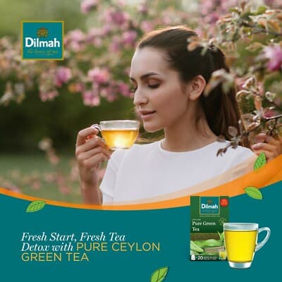 Dilmah DILMAH Pure Green Tea Ceylon Product 20 Tea Bags daily essentials & lifestyle — thumbnail 2 of 8