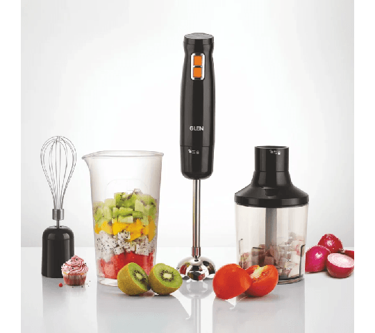 GLEN Electric Turbo Hand Blender Chopper Whisker 350W with Multi-Function Attachments – SA4063HBCW