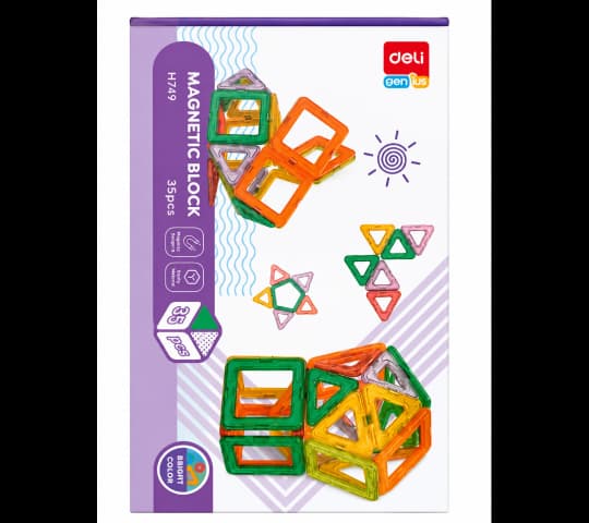 Deli Genius Magnetic Block 35pcs (Model H749) Educational Building Toy