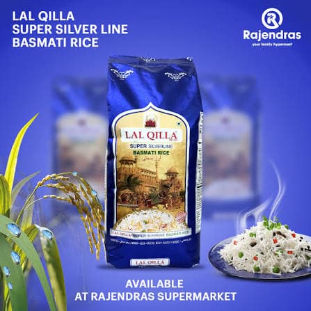 Lal Qilla LQ Silver Line Basmati Rice 5 Kg – Premium Long Grain Rice