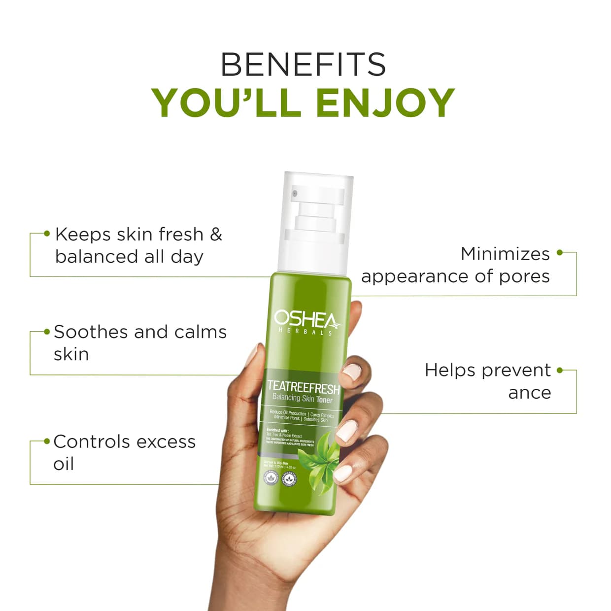 No Brand Oshea Herbals Balancing Skin Toner 120ml | Alcohol-Free Hydrating Face Toner for Oily & Combination Skin daily… — thumbnail 4 of 7