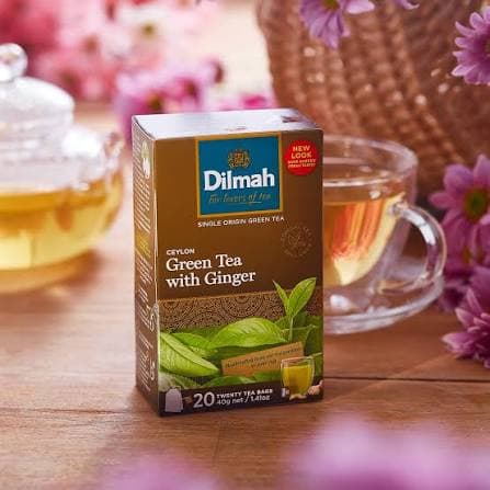 Dilmah Dilmah Pure Ceylon Green Tea with Ginger 20 Tea Bags | Natural Wellness Tea daily essentials & lifestyle — thumbnail 5 of 6