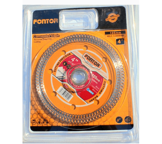 Fontor Cutting Disc Wet Thin 4 Inch 182160 – Precision Tile & Stone Cutting Wheel