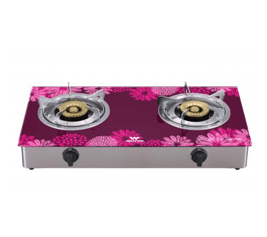 Walton Walton WGS-GDC10 Gas Stove | LPG & Natural Gas Compatible Double Burner Cooktop electronics — thumbnail 2 of 2