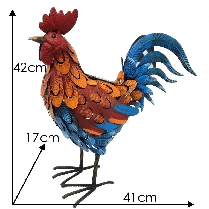 Senwell Metal Rooster Solar LED Garden Light Outdoor Decor W-G220140