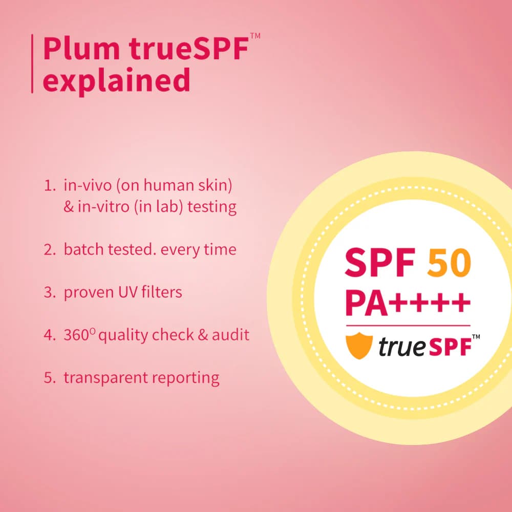 Plum Plum Squalane & Vitamin E Dewy Bright Sunscreen SPF 50 PA+++ 50g daily essentials & lifestyle — thumbnail 3 of 6