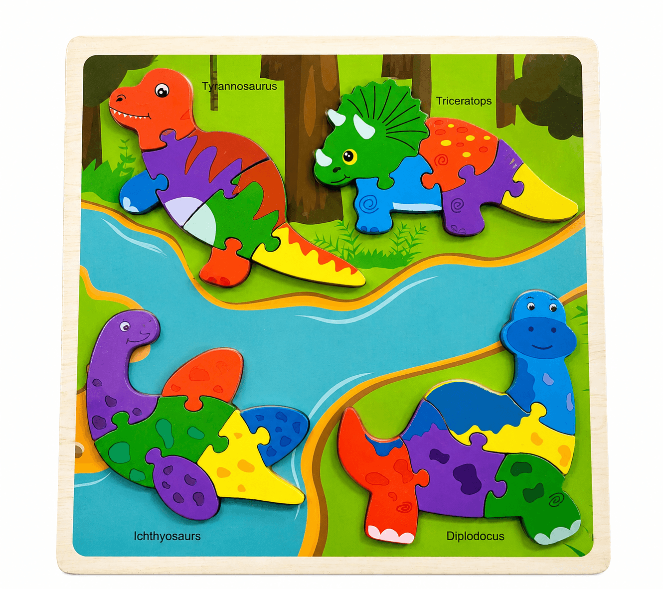 HappyHours Animal Shape Puzzle 4Pcs Kids Educational Learning Toy