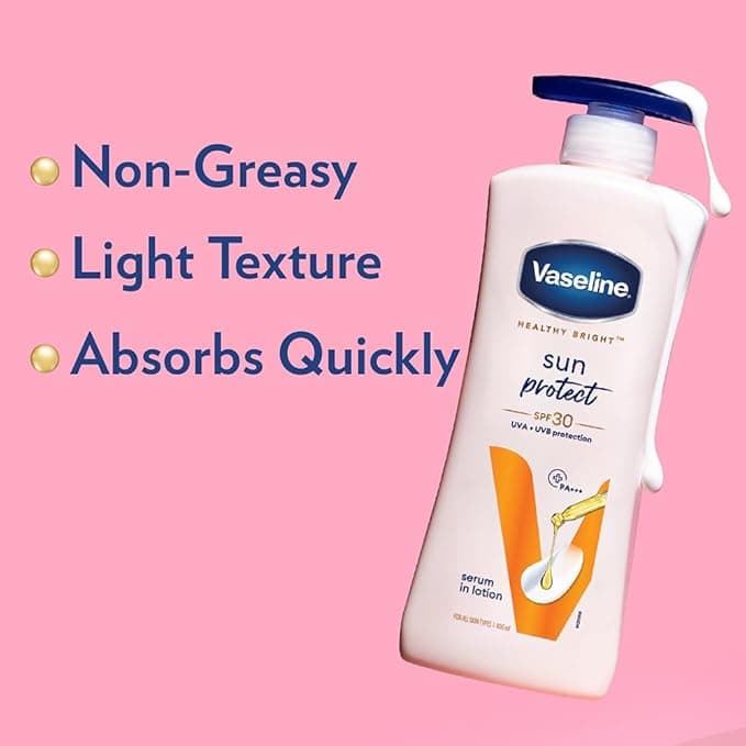 No Brand Vaseline Sun Protect SPF 30 Lotion 400ml – UVA/UVB Protection Moisturizing Sunscreen daily essentials & lifestyle — thumbnail 2 of 5