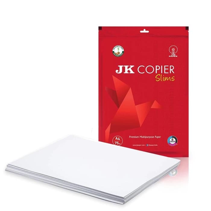 JK Copier A4 Paper 75 GSM 500 Sheets per Ream | Premium Multipurpose Copy Paper